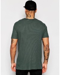 dunkelgrünes T-Shirt mit einem Rundhalsausschnitt von Asos