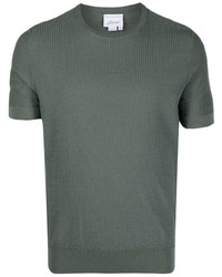 dunkelgrünes T-Shirt mit einem Rundhalsausschnitt von Brioni