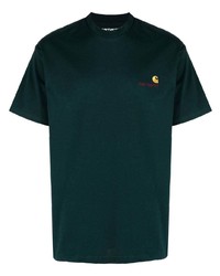 dunkelgrünes T-Shirt mit einem Rundhalsausschnitt von Carhartt WIP