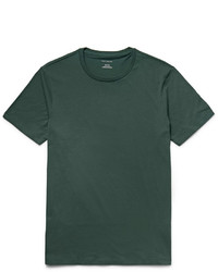 dunkelgrünes T-Shirt mit einem Rundhalsausschnitt von Club Monaco