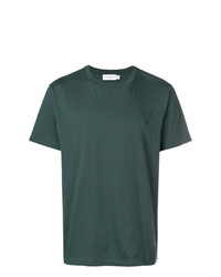 dunkelgrünes T-Shirt mit einem Rundhalsausschnitt von Coach