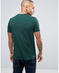 dunkelgrünes T-Shirt mit einem Rundhalsausschnitt von Asos