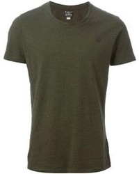 dunkelgrünes T-Shirt mit einem Rundhalsausschnitt von Diesel