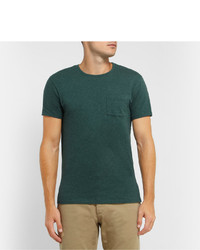 dunkelgrünes T-Shirt mit einem Rundhalsausschnitt von J.Crew