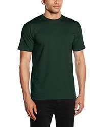 dunkelgrünes T-Shirt mit einem Rundhalsausschnitt von Fruit of the Loom