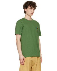 dunkelgrünes T-Shirt mit einem Rundhalsausschnitt von Paul Smith