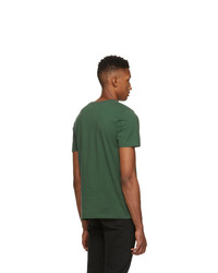 dunkelgrünes T-Shirt mit einem Rundhalsausschnitt von Harmony