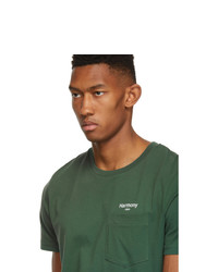 dunkelgrünes T-Shirt mit einem Rundhalsausschnitt von Harmony