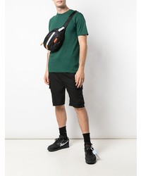 dunkelgrünes T-Shirt mit einem Rundhalsausschnitt von Supreme
