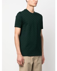 dunkelgrünes T-Shirt mit einem Rundhalsausschnitt von Emporio Armani