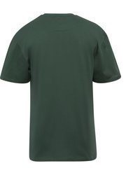 dunkelgrünes T-Shirt mit einem Rundhalsausschnitt von karl kani