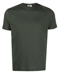 dunkelgrünes T-Shirt mit einem Rundhalsausschnitt von Kired
