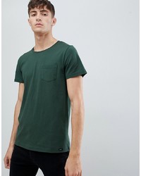 dunkelgrünes T-Shirt mit einem Rundhalsausschnitt von Lee