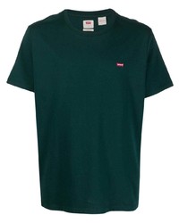 dunkelgrünes T-Shirt mit einem Rundhalsausschnitt von Levi's