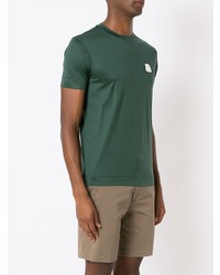 dunkelgrünes T-Shirt mit einem Rundhalsausschnitt von Emporio Armani