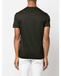 dunkelgrünes T-Shirt mit einem Rundhalsausschnitt von Emporio Armani