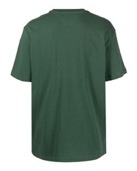 dunkelgrünes T-Shirt mit einem Rundhalsausschnitt von Tommy Jeans