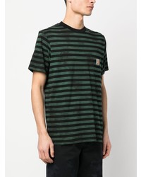 dunkelgrünes T-Shirt mit einem Rundhalsausschnitt von Carhartt WIP