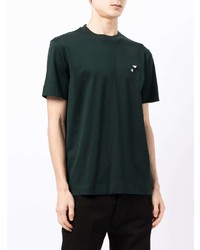 dunkelgrünes T-Shirt mit einem Rundhalsausschnitt von Emporio Armani