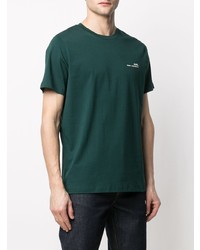 dunkelgrünes T-Shirt mit einem Rundhalsausschnitt von A.P.C.