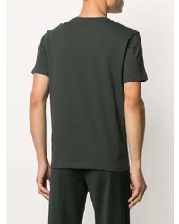 dunkelgrünes T-Shirt mit einem Rundhalsausschnitt von Filippa K