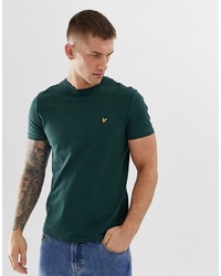 dunkelgrünes T-Shirt mit einem Rundhalsausschnitt von Lyle & Scott