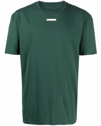 dunkelgrünes T-Shirt mit einem Rundhalsausschnitt von Maison Margiela