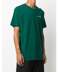 dunkelgrünes T-Shirt mit einem Rundhalsausschnitt von Off-White