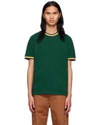 dunkelgrünes T-Shirt mit einem Rundhalsausschnitt von Noah