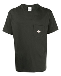 dunkelgrünes T-Shirt mit einem Rundhalsausschnitt von Nudie Jeans