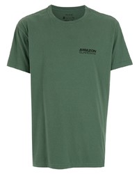 dunkelgrünes T-Shirt mit einem Rundhalsausschnitt von OSKLEN