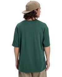 dunkelgrünes T-Shirt mit einem Rundhalsausschnitt von Quiksilver