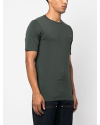 dunkelgrünes T-Shirt mit einem Rundhalsausschnitt von Transit