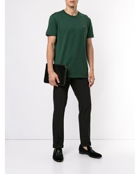 dunkelgrünes T-Shirt mit einem Rundhalsausschnitt von Dolce & Gabbana
