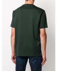 dunkelgrünes T-Shirt mit einem Rundhalsausschnitt von Z Zegna