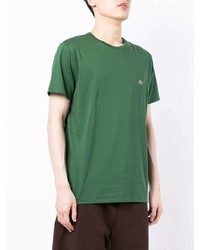 dunkelgrünes T-Shirt mit einem Rundhalsausschnitt von Lacoste