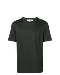 dunkelgrünes T-Shirt mit einem Rundhalsausschnitt von Salvatore Ferragamo