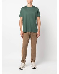 dunkelgrünes T-Shirt mit einem Rundhalsausschnitt von Paul & Shark