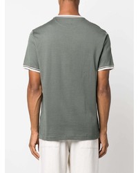 dunkelgrünes T-Shirt mit einem Rundhalsausschnitt von Eleventy