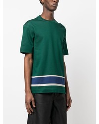 dunkelgrünes T-Shirt mit einem Rundhalsausschnitt von Emporio Armani