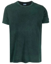 dunkelgrünes T-Shirt mit einem Rundhalsausschnitt von Sundek