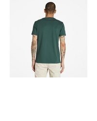 dunkelgrünes T-Shirt mit einem Rundhalsausschnitt von Timberland