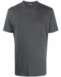 dunkelgrünes T-Shirt mit einem Rundhalsausschnitt von Tom Ford