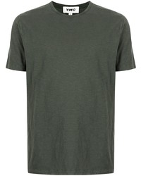 dunkelgrünes T-Shirt mit einem Rundhalsausschnitt von YMC
