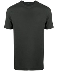 dunkelgrünes T-Shirt mit einem Rundhalsausschnitt von Zanone