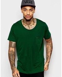 dunkelgrünes T-shirt von Diesel