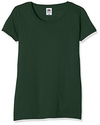dunkelgrünes T-shirt von Fruit of the Loom