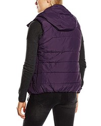 dunkellila ärmellose Jacke von Bench