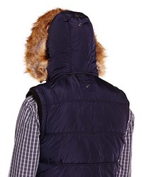 dunkellila ärmellose Jacke von Tom Tailor