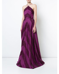 dunkellila Ballkleid von Zac Zac Posen